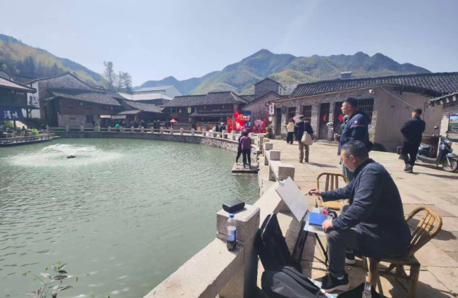 4月1日上午墨林古村写生