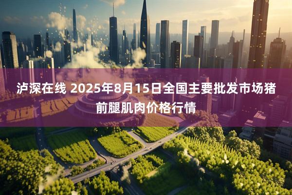 泸深在线 2025年8月15日全国主要批发市场猪前腿肌肉价格行情